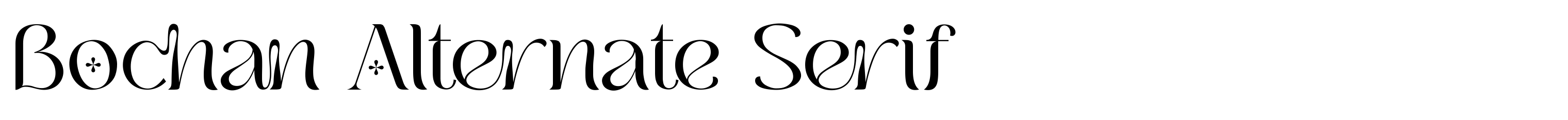Bochan Alternate Serif